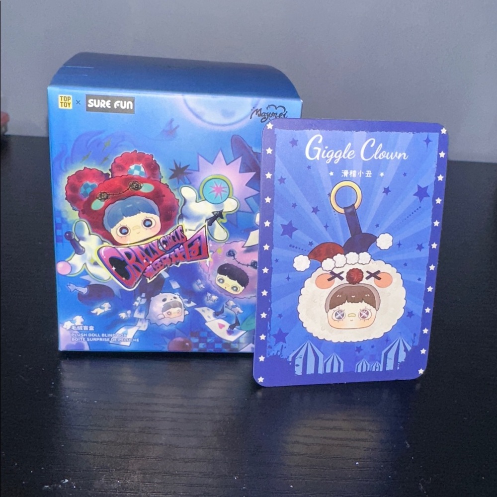 TOP TOY x Sure Fun-Maymei Crazy Circus Series Plush-Confirmed:Giggle Clown (NIB)